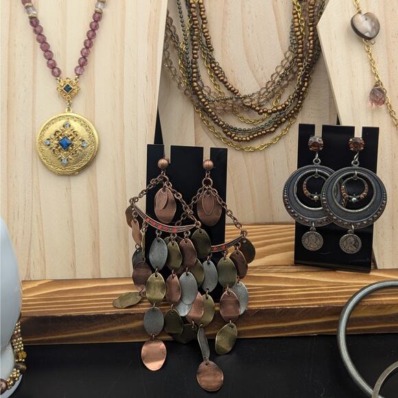 Boho Bronze & Charm Treasure Jewelry Bundle | 11 Pieces - Picture 3 of 6